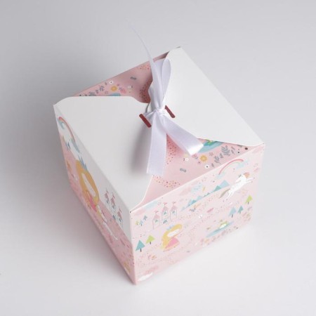 Gift folding box, packaging, Princess, 12 x 12 x 12 cm-2