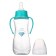A bottle for feeding "Our Treasure", a classic throat, fitted, with handles, 250 ml., From 0 months., Biryuza color