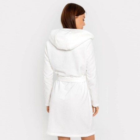 Women's robe, white color, size 48 (l)-2