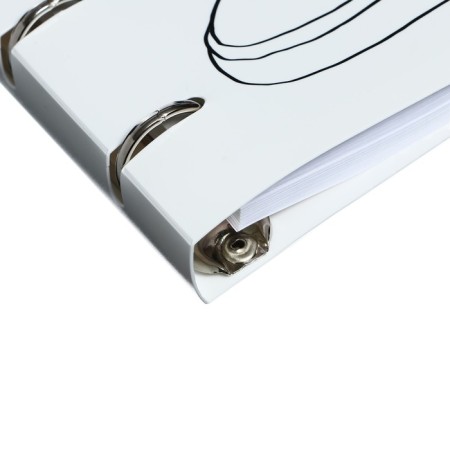 Notebook on rings, 80 sheets to the point "Blue sneakers", plastic cover, replaced block 70 g/m2-2
