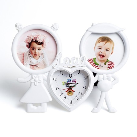 Clock-desktop photo frame "Love" 33 x 25 cm, smooth move, photo D-13.5 cm, D-13 cm watches