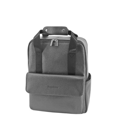 Bag-rhukesak B2750-05110, gray color, artificial leather, 27x13x35 cm