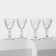 Set of glass glasses Diamond, 49 ml, 4 pcs
