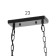 Lamp Bayerlux 85217/5 E27 40W Black 78x16x62-117 cm