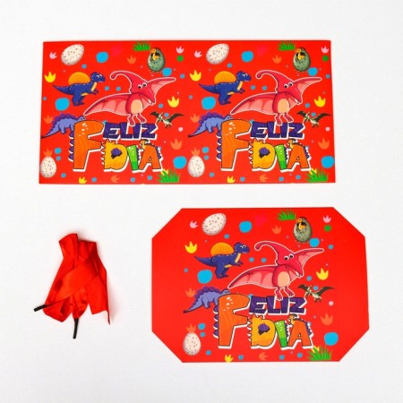 Self -charged box "Children's" dinosaurs 15x15x15 cm-4