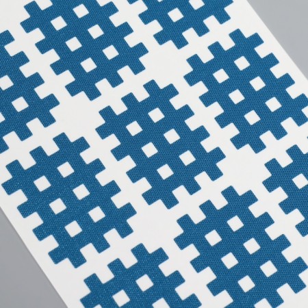 Facial tape, set, 6 sheets, blue color-7