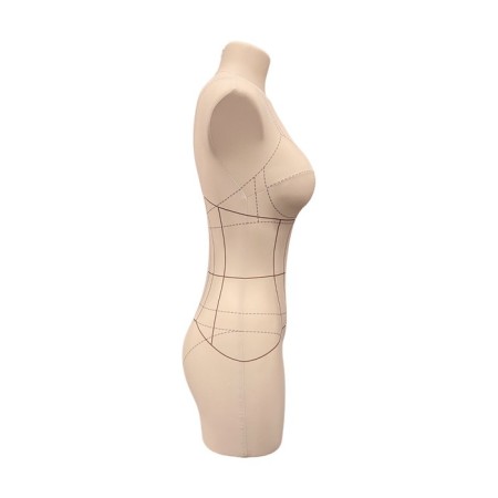 Penelope linen mannequin with marking, set of standard, size m/182, beige color, stall "Star"-2