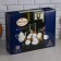 Tea Service "Carmen", 17 objects: cream 350 ml, 6 cups 200 ml, kettle 1.5 l, sugar tower 300 ml, 6 Smascher, porcelain, Iran
