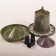 Bunker feeder for poultry for 2 kg, on legs, mix, eco recycled