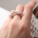 Castet ring, silver color, 18 size