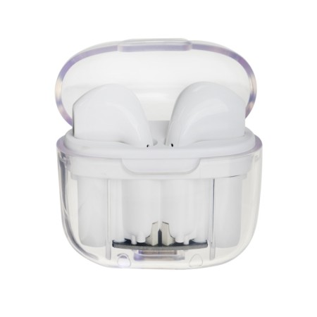 Wireless headphones Pro13, TWS, inserts, BT 5.0, 30/180 mAh, transparent, white-4