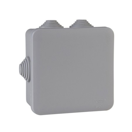 Distribution box SE, 100x100x50 mm, IP55, for open installation, gray, IMT350911