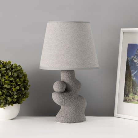 Traffic lamp with lampshade Risalux “Ridge”, 1 × 40 W, E27, Gray, Figure base, 20 × 20 × 32 cm-2