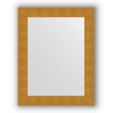 Mirror in the baguette frame - gold minting 90 mm, 70 x 90 cm, evoForm