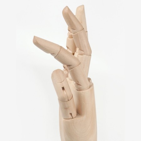 Wooden figure "Anatomical details: left male hand", height 30 cm, brauberg-9