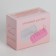 Cutting stand, rectangular, 10 compartments, 8 × 3.6 cm, with a lid, in a cardboard box, pink/transparent color