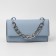 A chain for a bag, with carbines, metal, flat, 29 × 19 mm, 30 cm, silver color
