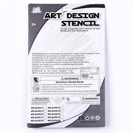 Dinosaur stencils, set of 2 pcs., 6 pcs. Flomasters-2