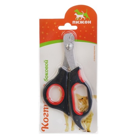 Middle scissors medium with an emphasis for a finger, 12 x 4.5 x 1.4 cm, economy, mix of flowers-4
