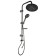 The shower system Zein Z1013, tropical and hand -watering can 5 modes, 2 hoses, soap dish, graphite