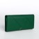 Women's wallet on magnet, green color