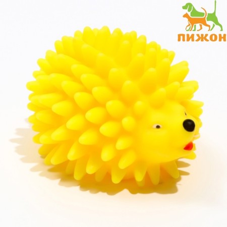 Brying "Hedgehog" Big for dogs, 9 cm, yellow