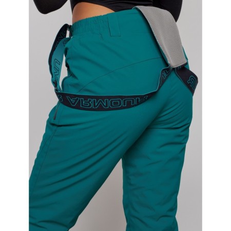 Semi -combinezone ski insulated female winter, size 50, green color-8