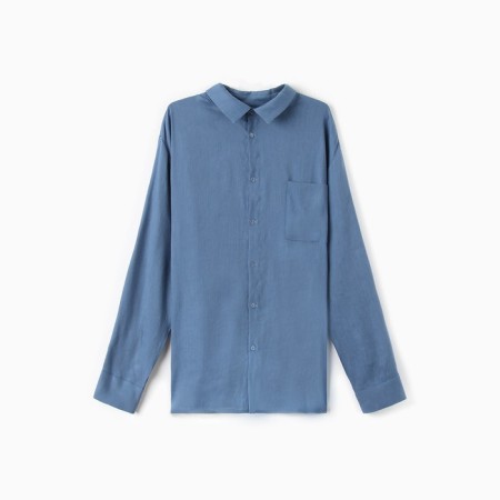 Men's shirt with long sleeve MIST R.48, blue-5