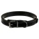 Collar zoonik "premium-classic" leather double, 61-75 x 3 cm, black