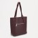 Luggage bag, external pocket, long belt, burgundy color