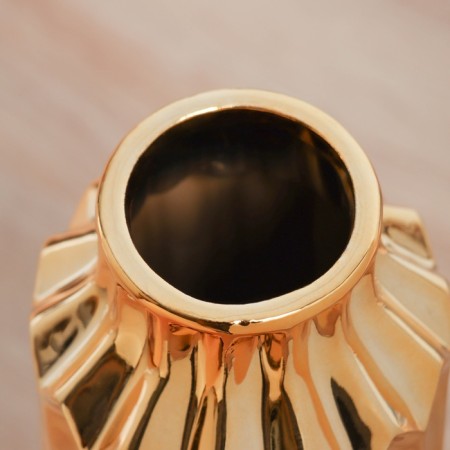 VAZ Coramics Table "Dario" Direct, D-6cm, 22x9 cm, gold-1