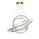 Lamp with DDD "JMEI" LED 142W 3000-6000K gold 60x60x120 cm