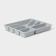 Tray for cutlery, 5 departments, 25.5 × 30.7 × 4.6 cm, color gray color