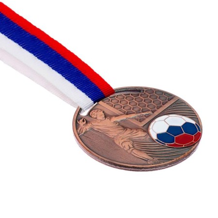 Thematic medal "Football", bronze, d = 5 cm-3