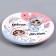 A disposable paper plate "Boy or Girl", 18 cm