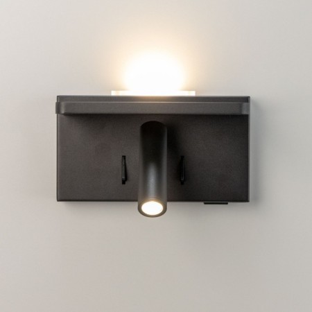 Sconces with the Citilux "Descart" CL704371 18.5x10 cm, 2x3W, LED, Black Color Black-15