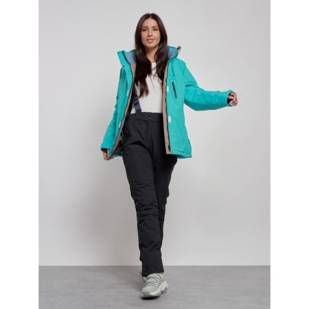 Ski costume female, size 54, green color-17