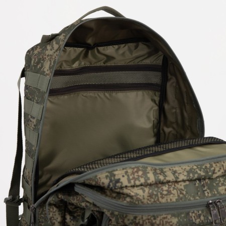 Tactical backpack, TAIF, 45 l, lightning department, 3 outer pockets, camouflage color/green-7