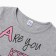 Night shirt for a girl, gray color, height 98 cm