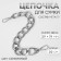 A chain for a bag, with carbines, metal, flat, 29 × 19 mm, 30 cm, silver color