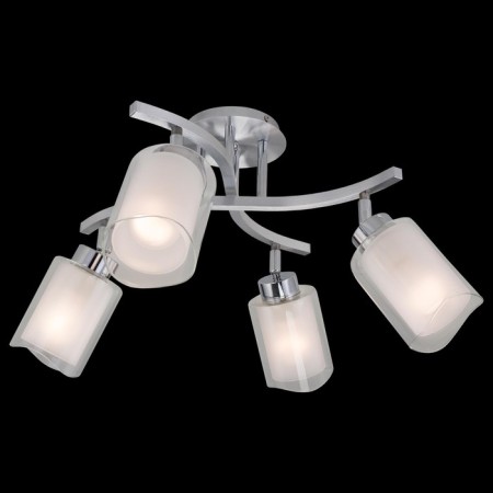 Bergen chandelier, 4x75W E27, chrome 48x26x23.5 cm-1