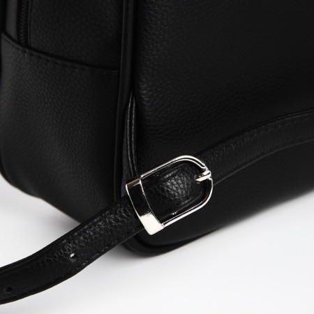 Women's backpack city, Textura, black color-7