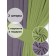 Set of curtains "Canvas", size 200x260 cm, 2 pcs, olive, purple color