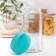 Bank for bulk products Avena, 1.5 l, with a lid, turquoise color
