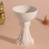 Stand for incense "Egyptian" height 10cm, diameter 7cm white