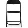Fold 1 Metal Carcass chair, metal/eco -leather, black/black 43x40x77 cm