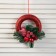 Jewelry decoration "Winter berry on a wreath" 15x15 cm