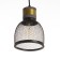 Denver lamp E27 40W black and gold 15x15x24-174cm