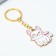 A keychain for children's, metal "cat", 3.6 x 4 cm