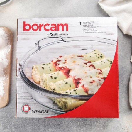 Borcam heat -resistant glass baking dish and baking, 1.8 liters-3